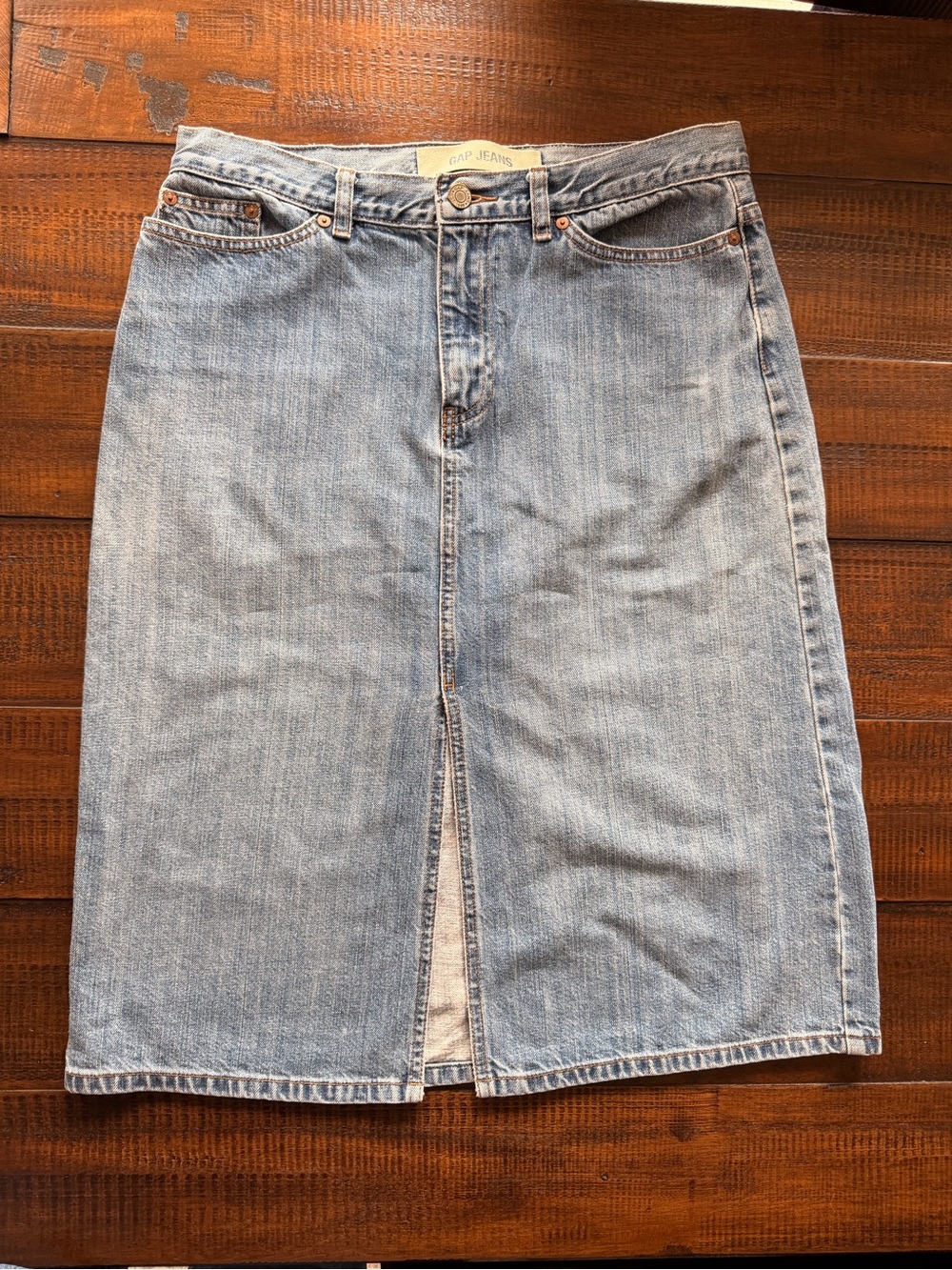 GAP Light Wash Denim Pencil Skirt -